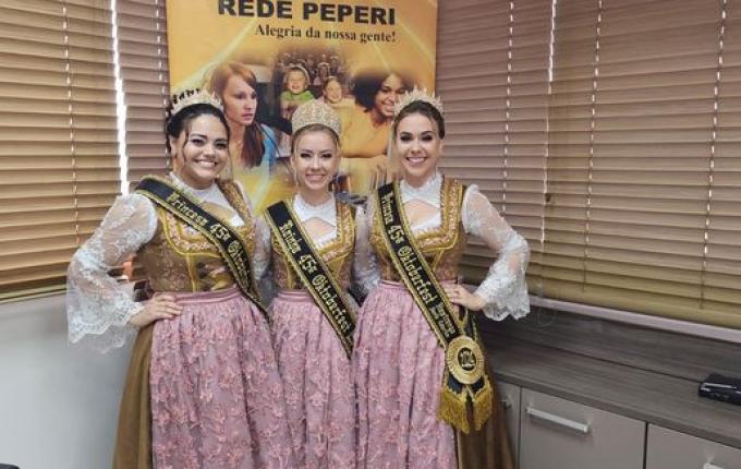 Soberanas da 45ª Oktoberfest de Itapiranga intensificam divulgação