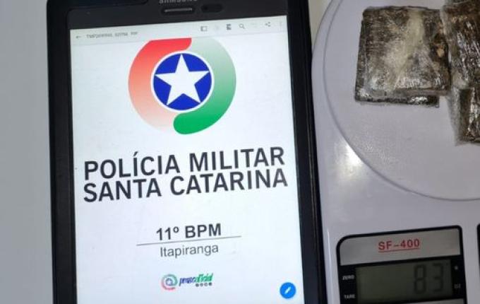 Polícia encontra drogas com jovens em Itapiranga