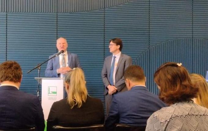 Trevisan e comitiva defendem inclusão de recursos para ponte no Orçamento de 2024