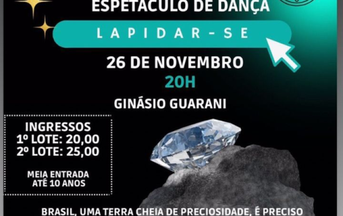 Centro Artístico Adamas promove espetáculo “Lapidar-se” de dança