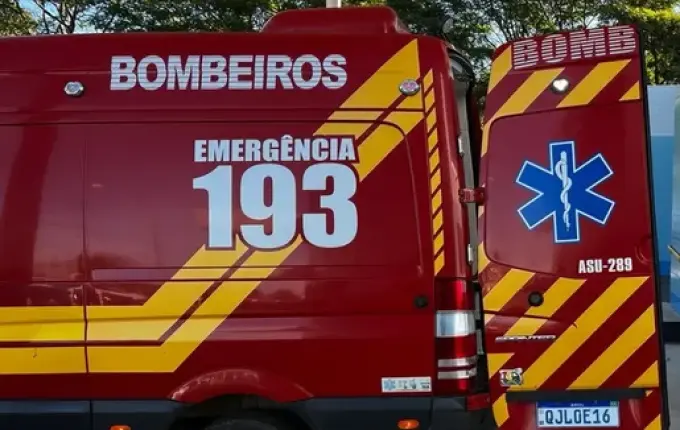 Idoso sofre queda de 4 metros em Paraíso e é socorrido pelos Bombeiros