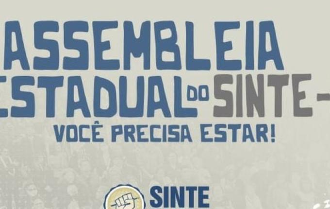 Governo faz contraproposta, e Sinte convoca assembleia para o dia 26