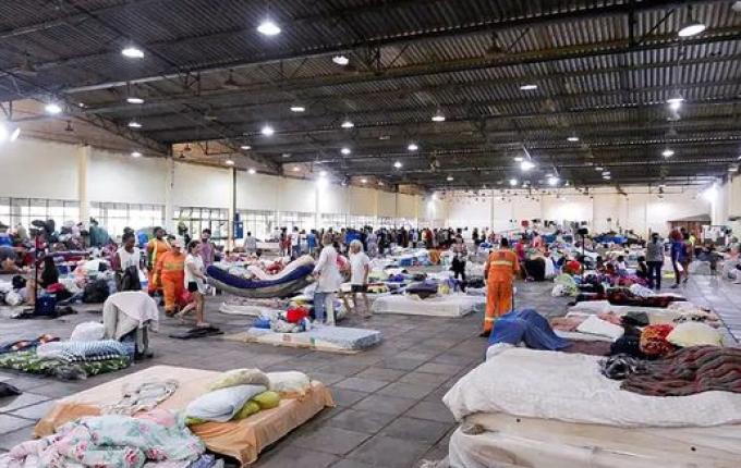 Passa de 700 o número de abrigos temporários no RS