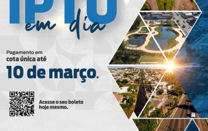 Boletos do IPTU já estão disponíveis no site do Município