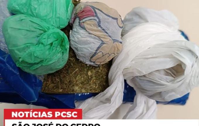 Polícia prende dois por tráfico e apreende drogas em São José do Cedro