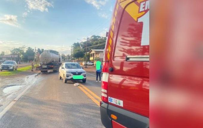 Idoso de 85 anos é atropelado por carro em Iporã do Oeste