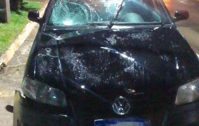 Criança e homem são atropelados no Centro de Descanso