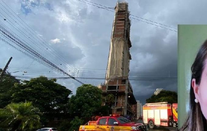 Identificada a mulher que morre após ser atingida por parede de prédio em Chapecó
