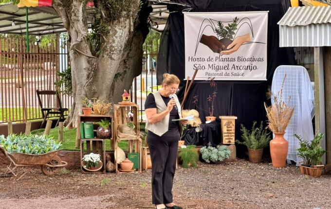 Horto de Plantas Bioativas São Miguel Arcanjo é inaugurado no centro de São Miguel do Oeste