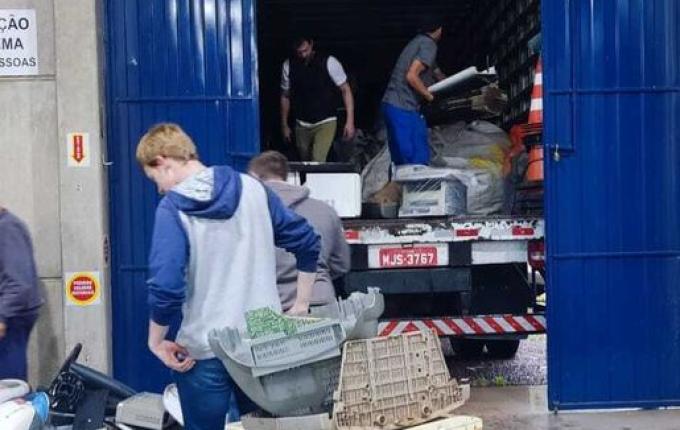 IMA retira materiais coletados na campanha "Penso, Logo Destino" em São José do Cedro