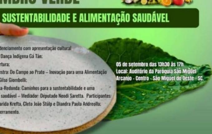 São Miguel do Oeste sedia Seminário Setembro Verde com foco em alimentação saudável