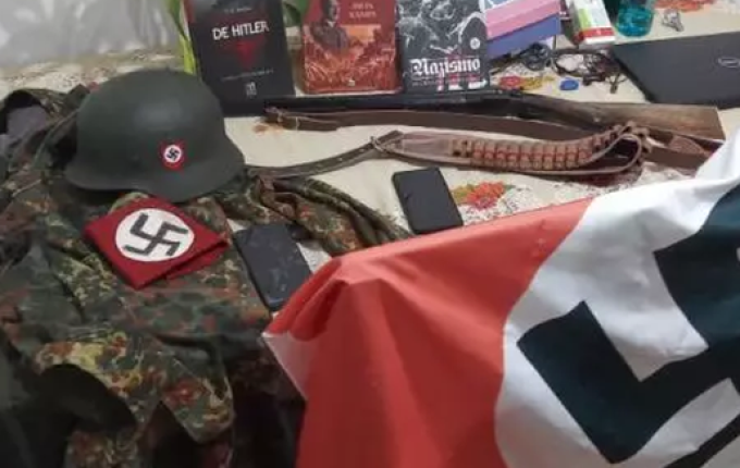 Operação contra célula neonazista de SC aplica mandado de prisão em SMO