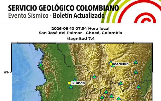 Terremoto de magnitude 7,4 deixa 54 mortos na Colômbia