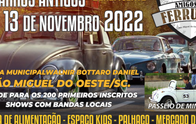 Grupo Amigos da Ferrugem organiza 2º encontro de Carros Antigos