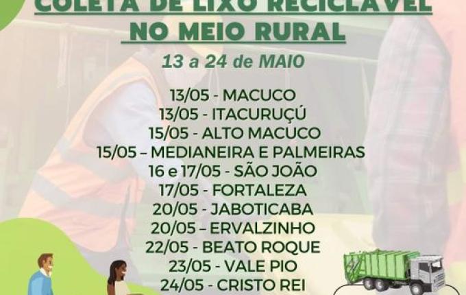 São João do Oeste inicia mais uma campanha de recolha de lixo no interior