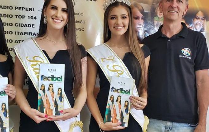 Soberanas da Facibel 2023 divulgam evento nas rádios Oeste e Itapiranga FM