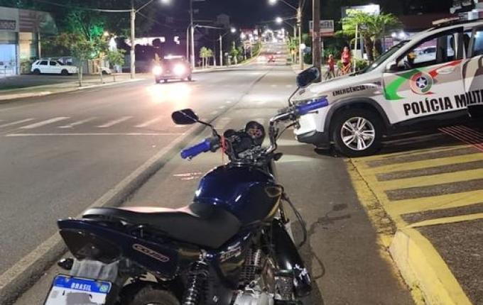 Polícia Militar recupera motocicleta furtada em São Miguel do Oeste