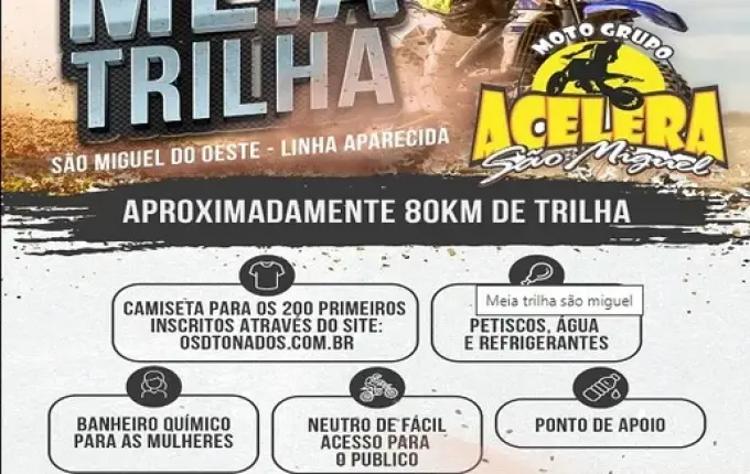15ª Meia Trilha ocorre sábado em São Miguel do Oeste; saiba mais