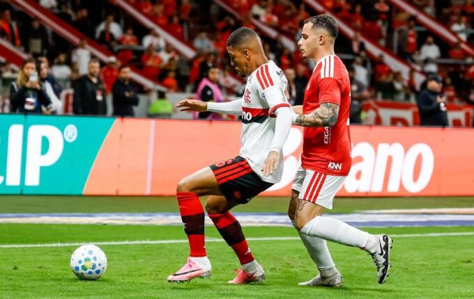 Internacional sai na frente, mas Flamengo busca empate no Beira-Rio