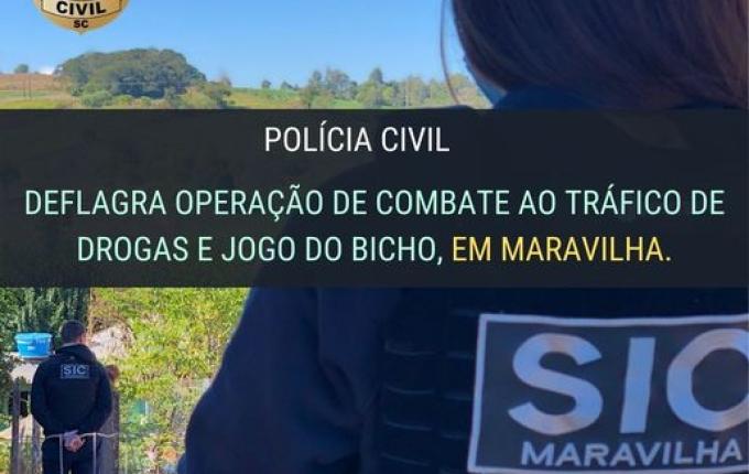 Polícia Civil deflagra operação de combate ao tráfico de drogas e jogo do bicho