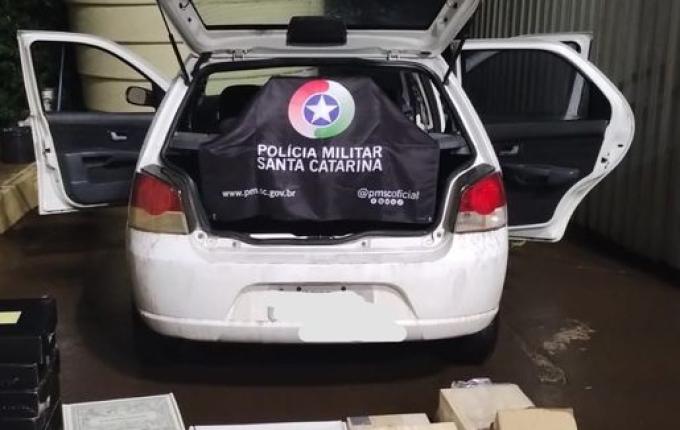 Fiscalização flagra transporte ilegal de vinho na SC-163 em Iporã do Oeste