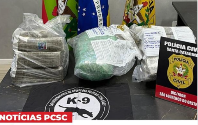 Jovem é presa transportando cerca de 29 Kg de droga em ônibus em São Lourenço