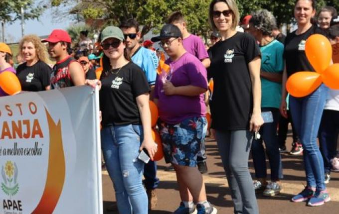 Apae de Campo Erê promove caminhada de conscientização