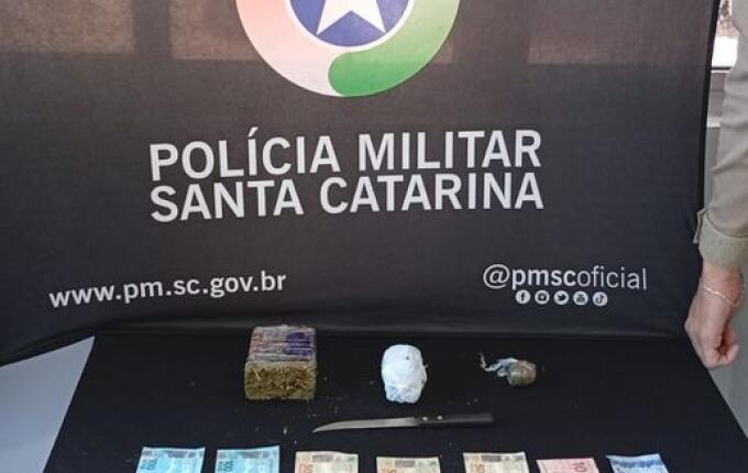 Adolescente é apreendido com 360 gramas de maconha no trevo de acesso a SMO
