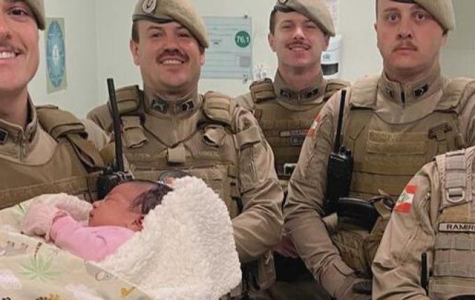 Policiais salvam bebê de 16 dias engasgado com leite materno em Maravilha