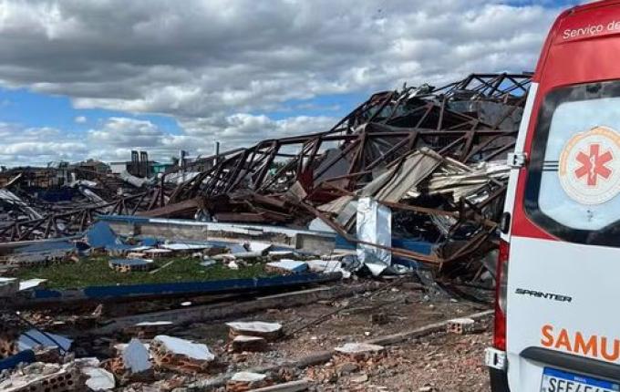 Paraná confirma sétima morte após passagem de tornados