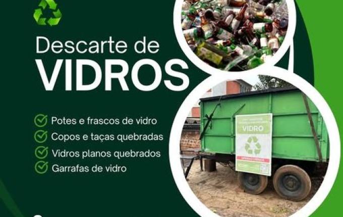 Prefeitura de Guarujá do Sul disponibiliza carretão para descarte de vidros