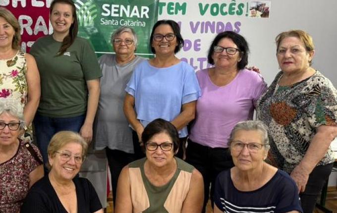 Curso de bordado reúne voluntárias em Guaraciaba com apoio do SENAR