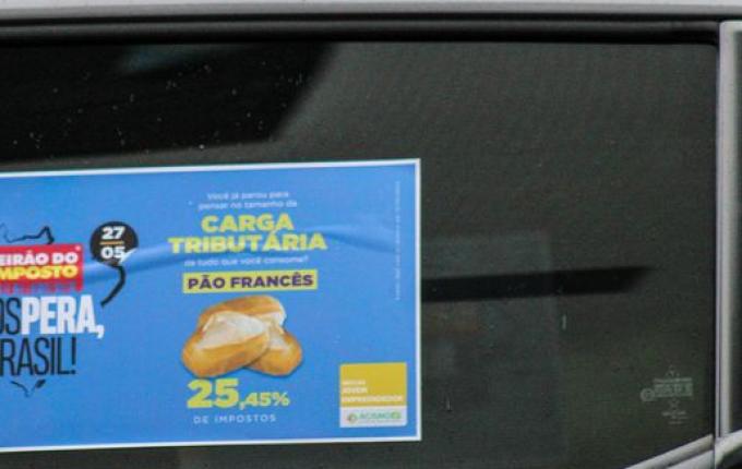 Carreata Tributária chama atenção da população em São Miguel do Oeste