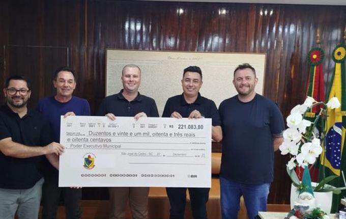 Câmara de Vereadores devolve mais de R$ 220 mil ao Executivo de São José do Cedro