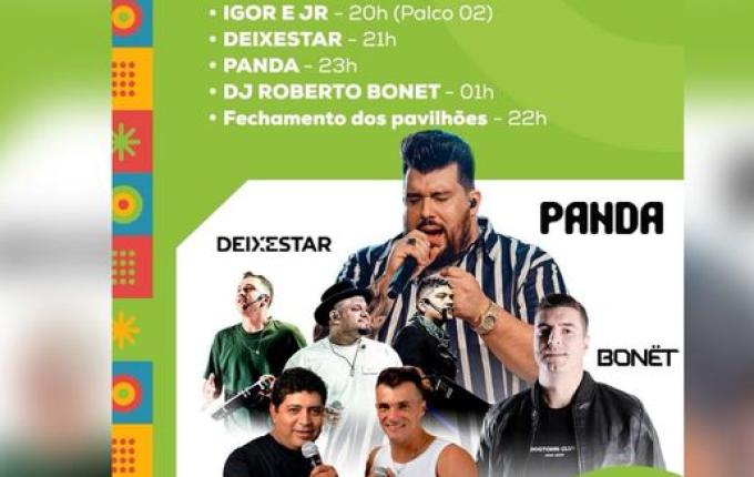 Panda é atração principal da Faismo 2025 nesta sexta-feira