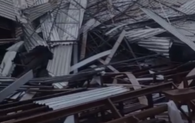 Igreja Matriz de Guaraciaba é destruída por temporal