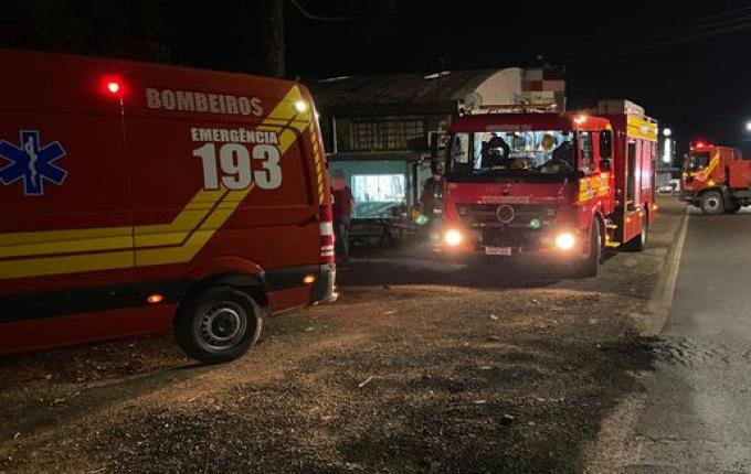Princípio de incêndio mobiliza Bombeiros em São Miguel do Oeste