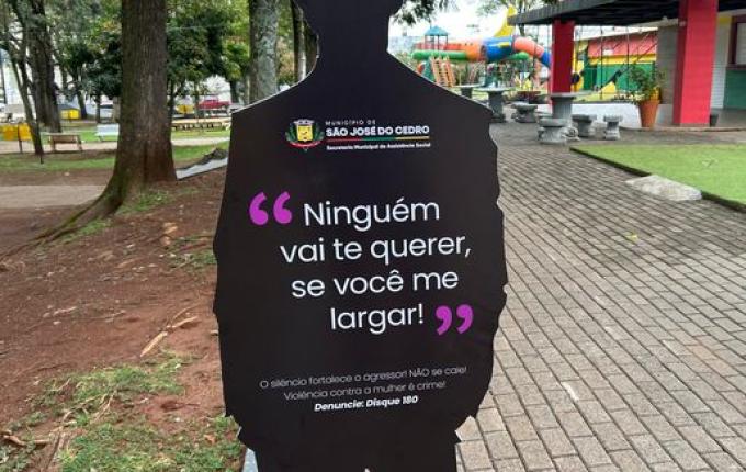 Campanha agosto lilás em São José do Cedro alerta para a violência psicológica contra a mulher