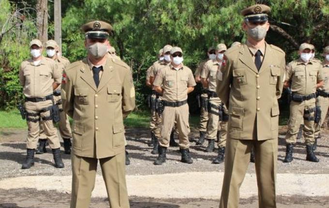 Comandante da Polícia Militar de São José do Cedro é promovido a 1º sargento