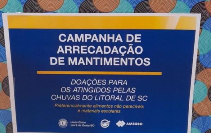 Municípios arrecadam donativos para atingidos pelas chuvas em SC