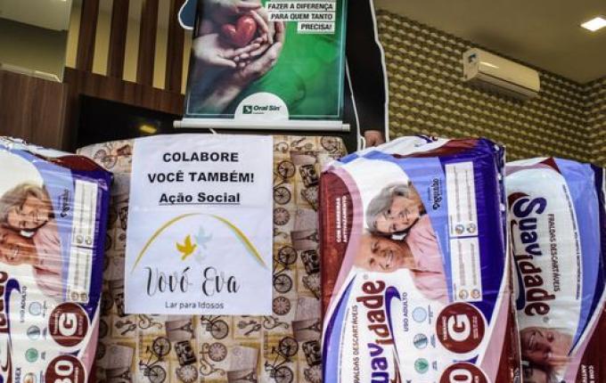 Oral Sin repassa doações para o Lar para Idosos Vovó Eva em SMO