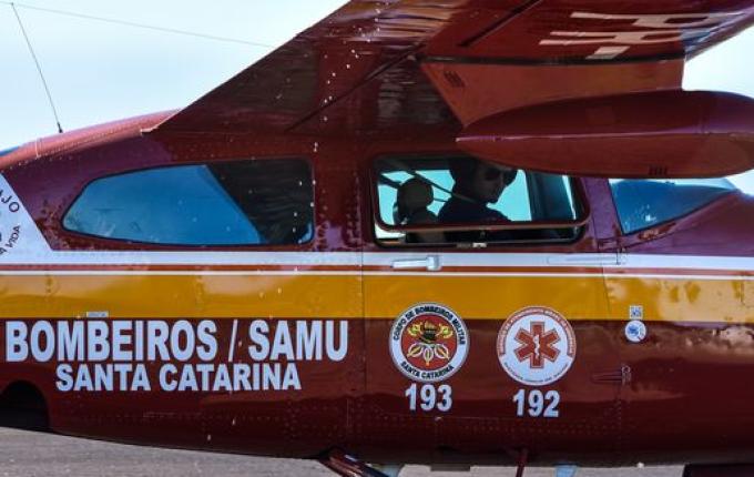 VÍDEO: Arcanjo do Corpo de Bombeiros faz transporte de EPI’s e Cloroquina