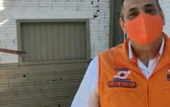 VÍDEO: Chefe da Defesa Civil de Santa Catarina visita região