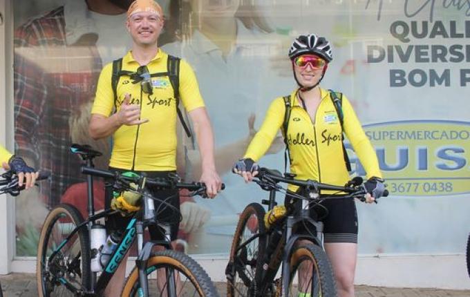 Ciclistas de Itapiranga e Tunápolis iniciam roteiro de pedal até Montevidéu