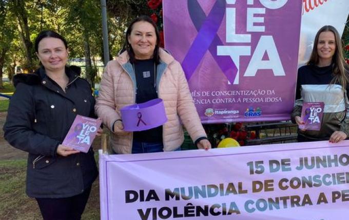 Assistência Social e CRAS realizam campanha alusiva ao Junho Violeta