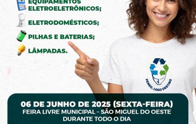 Campanha “Penso, Logo Destino” terá nova etapa em São Miguel do Oeste