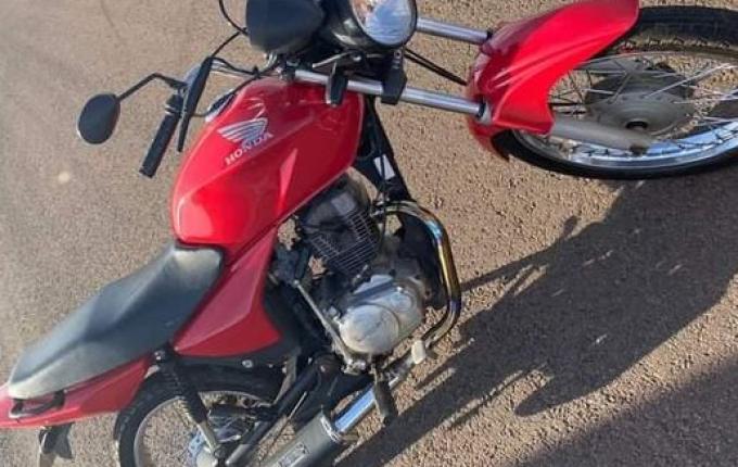 Motocicleta é furtada durante a madrugada no bairro Progresso em SMOeste