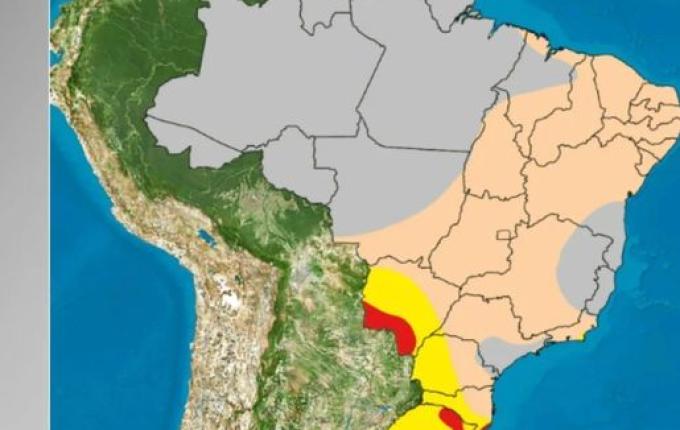 Ciclone extratropical se forma e áreas entram em alerta para ventos de até 90km/h