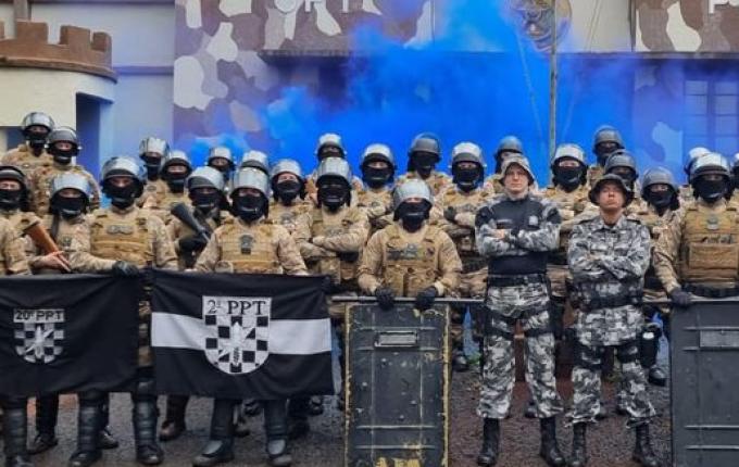 Choque: polícias militares participam de Curso de Treinamento Tático