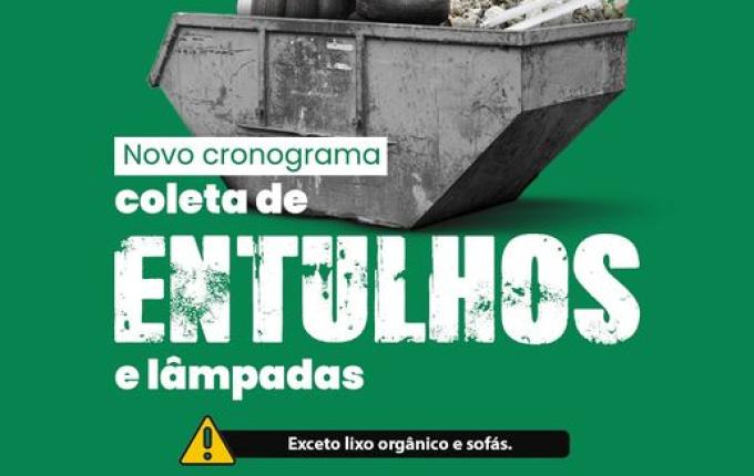 SMO: Lâmpadas passam a ser incluídas no cronograma de recolha de entulhos